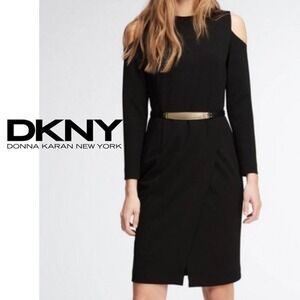 DKNY dress Cold shoulder cocktail party work date size 6 NWT